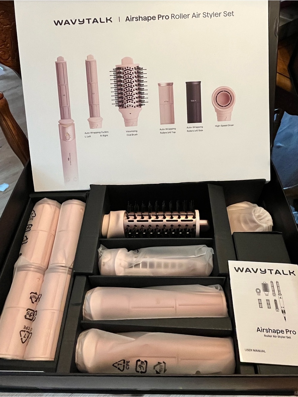 WAVYTALK Airshape Pro Roller Air Styler Set - Pink